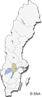 Map of Sweden with County of Örebro [click on any county for more info]