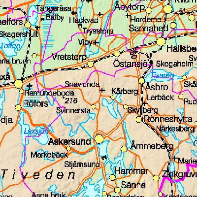 Map of Sweden
