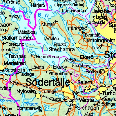 Map of Sweden