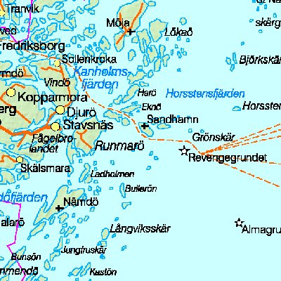 Map of Sweden