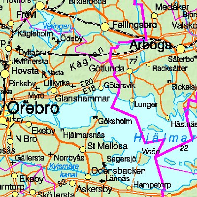 Map of Sweden