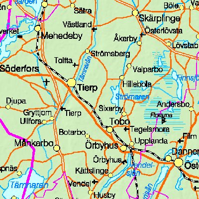 Map of Sweden