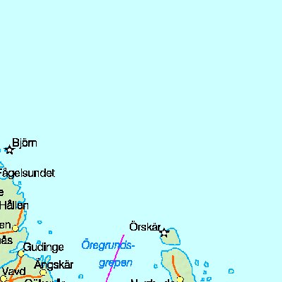 Map of Sweden