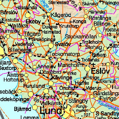 Map of Sweden