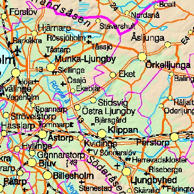 Map of Sweden
