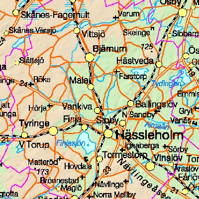 Map of Sweden