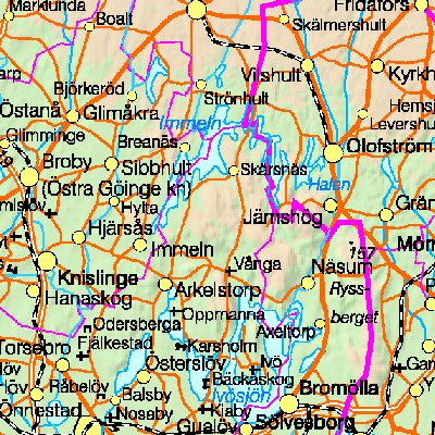 Map of Sweden