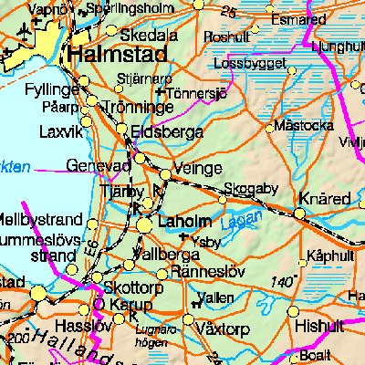 Map of Sweden