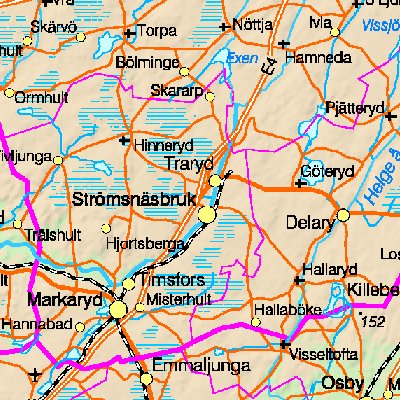 Map of Sweden