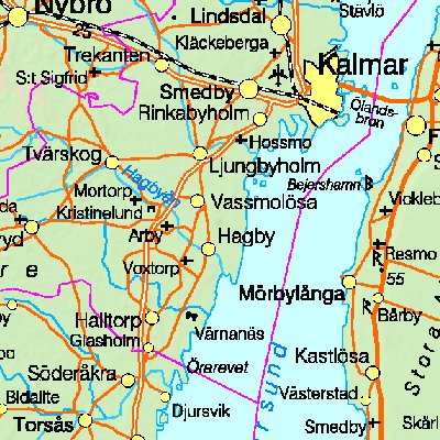 Map of Sweden