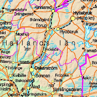 Map of Sweden