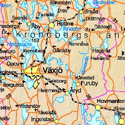 Map of Sweden