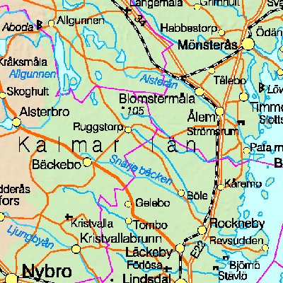 Map of Sweden