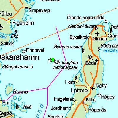Map of Sweden
