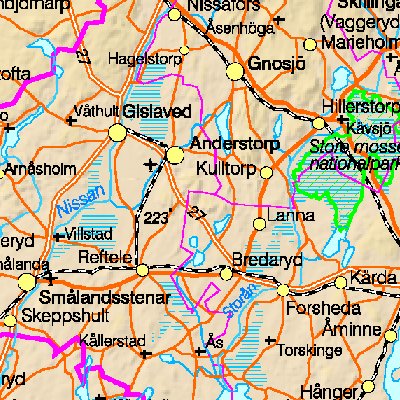 Map of Sweden