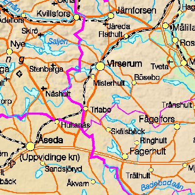 Map of Sweden