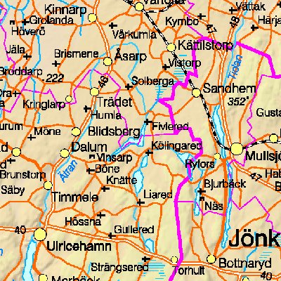 Map of Sweden