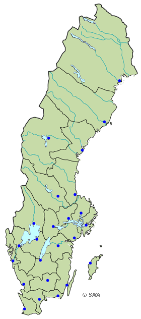 Map of County divisions, 1991