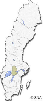 Map of Sweden with County of rebro [click on any county for more info]